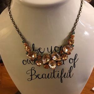 Sorrelli Crystal Nested Pear Statement Necklace
